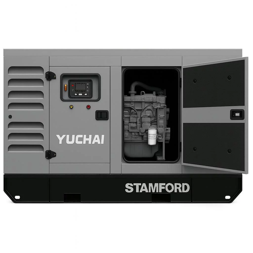 Дизельный генератор Yuchai GMP AY33 в кожухе